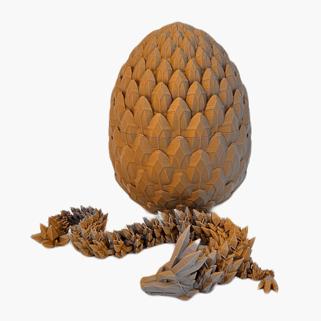 Articulated Magic Crystal Dragon with Egg