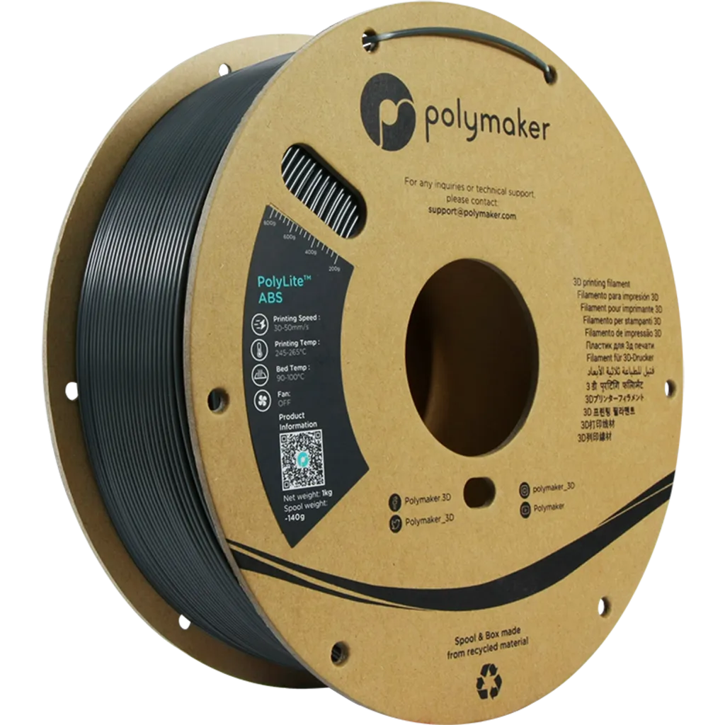 Polymaker PolyLite™ ABS Dark Grey