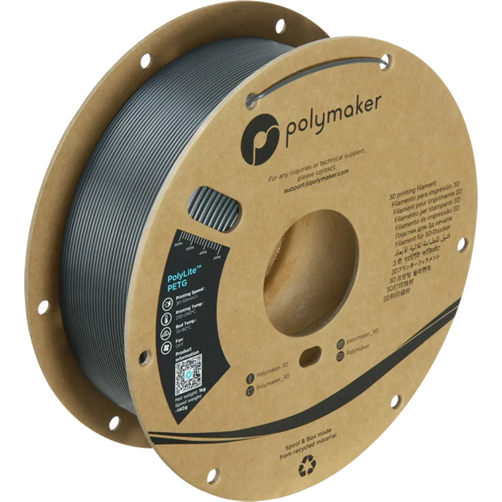 Polymaker PolyLite™ PETG Dark Grey