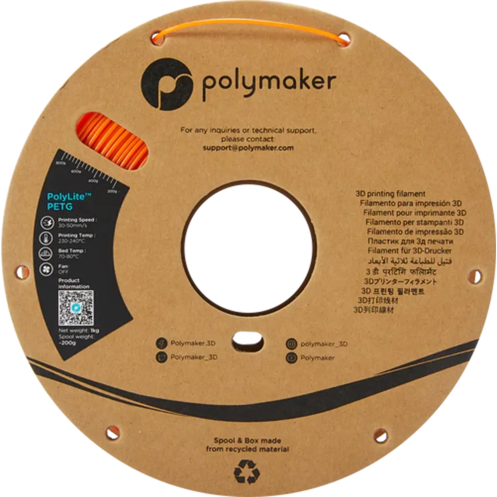 Polymaker PolyLite™ PETG Orange