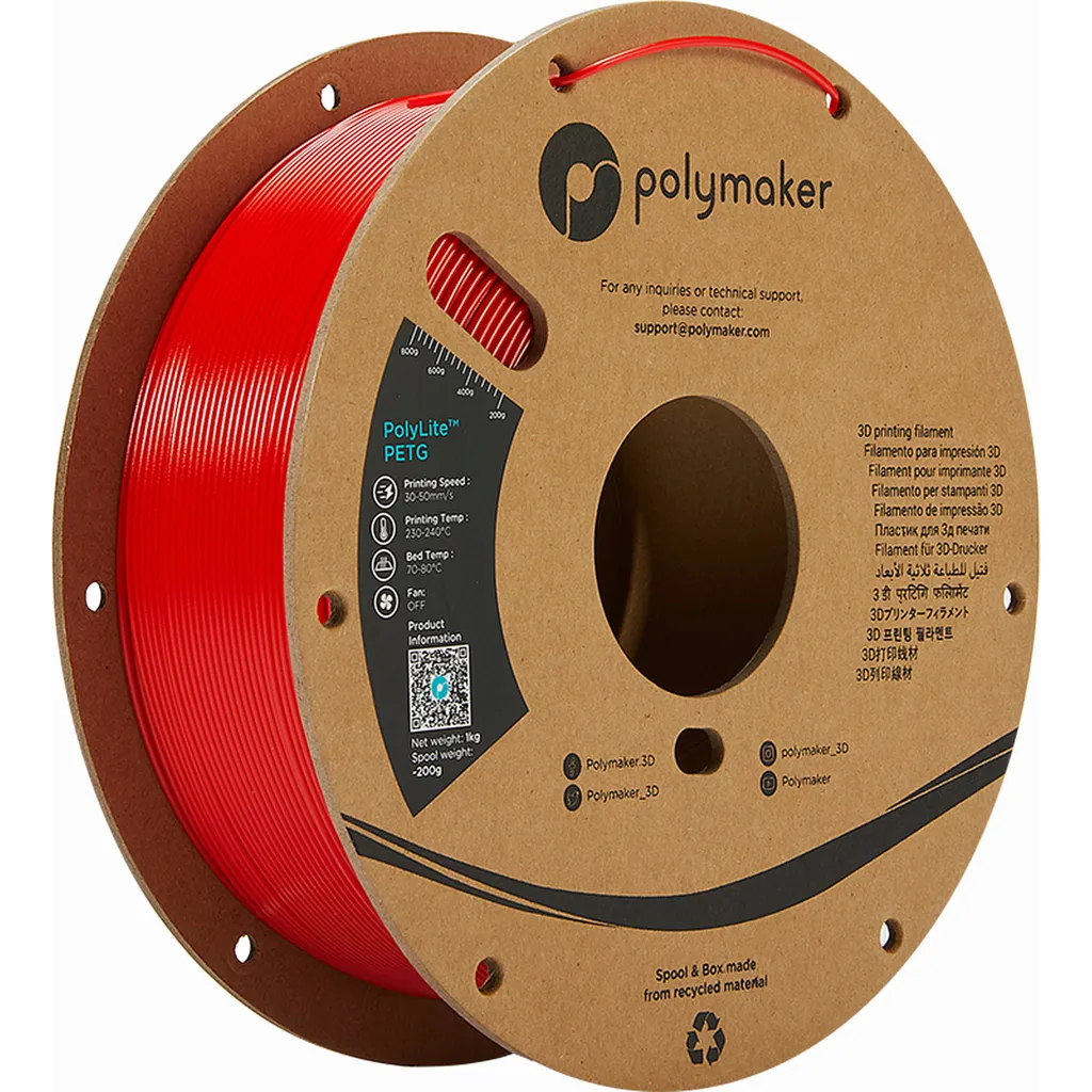 Polymaker PolyLite™ PETG Red