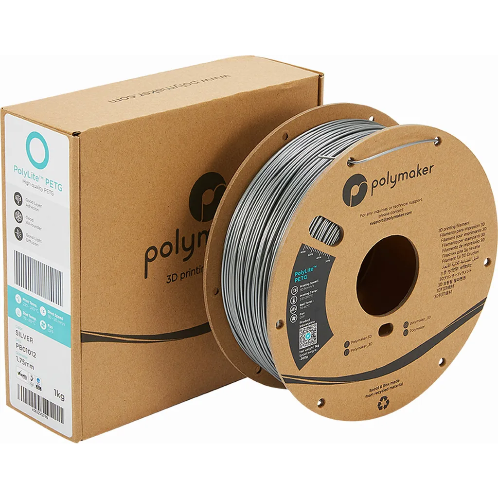 Polymaker PolyLite™ PETG Silver