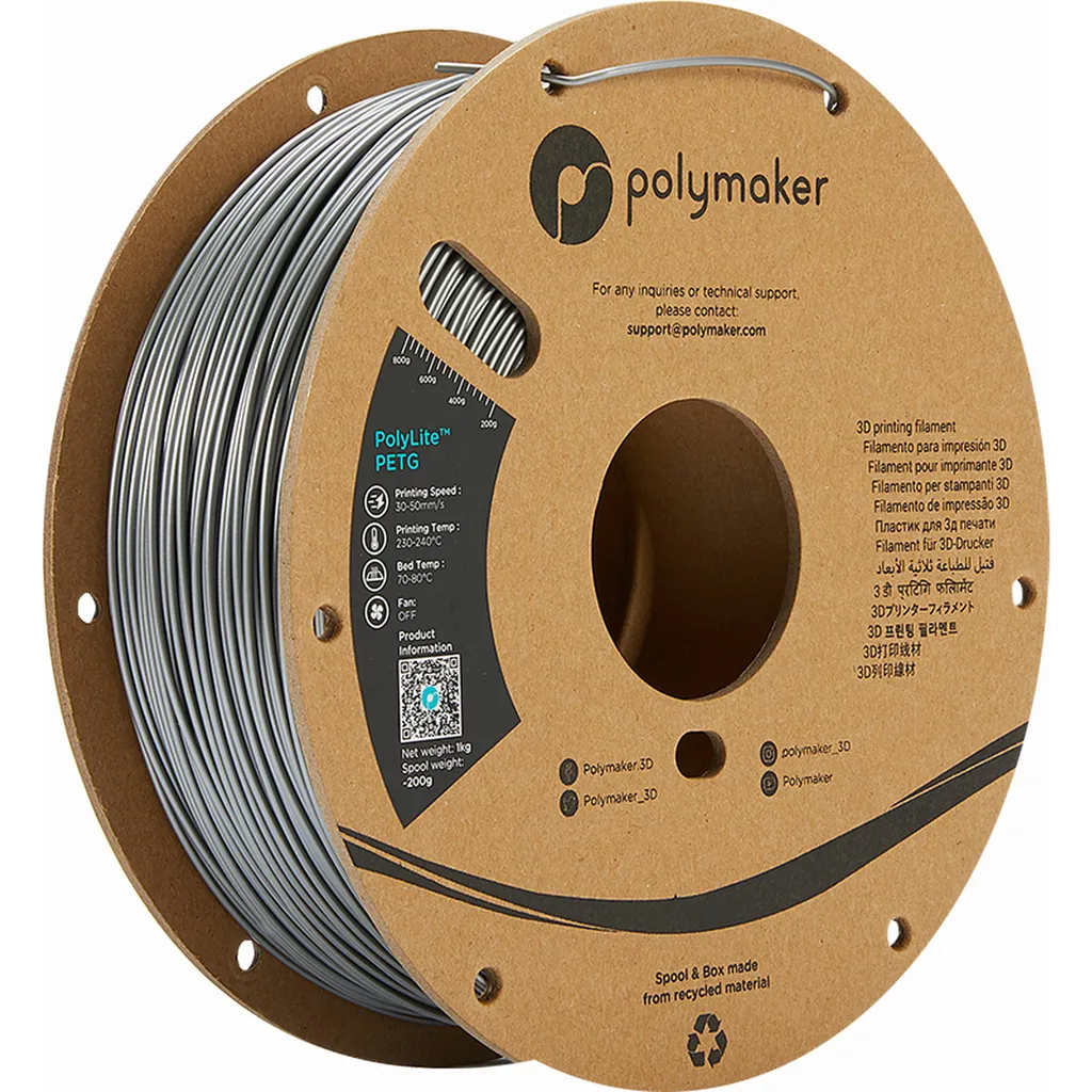 Polymaker PolyLite™ PETG Silver