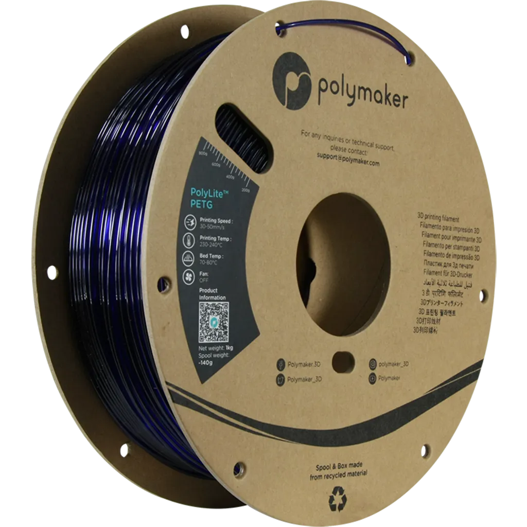 Polymaker PolyLite™ PETG Translucent Blue