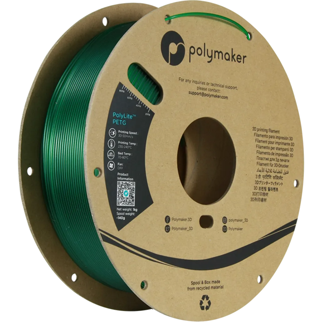 Polymaker PolyLite™ PETG Translucent Green