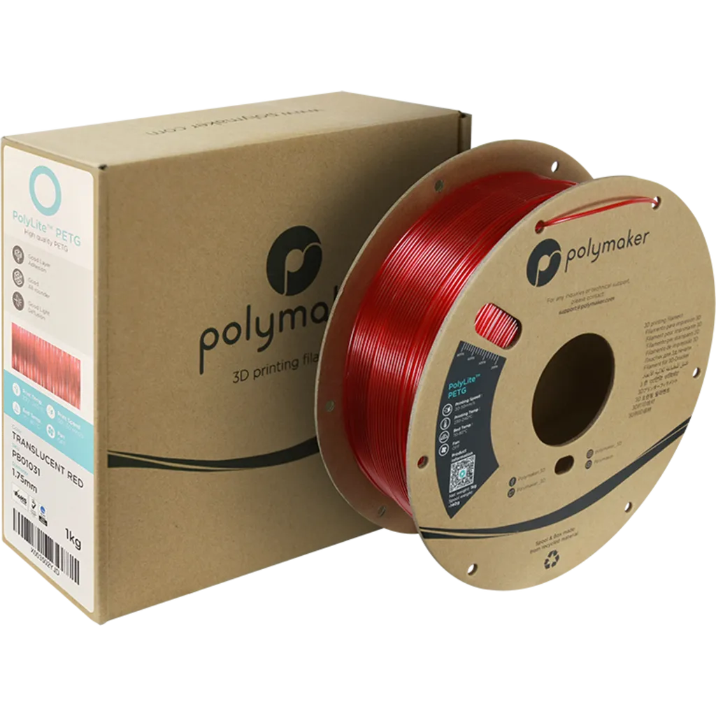 Polymaker PolyLite™ PETG Translucent Red