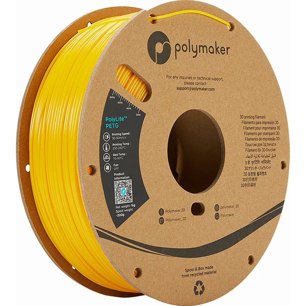 Polymaker PolyLite™ PETG Yellow