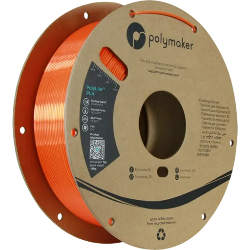 Polymaker PolyLite™ Silk PLA Orange