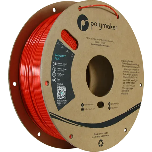 Polymaker PolyLite™ Silk PLA Red